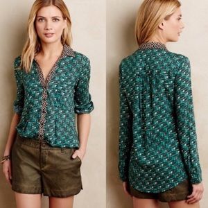 Anthropologie Maeve Cassia blouse